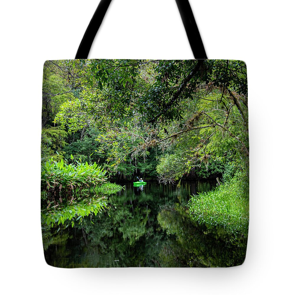 Kayak Tote Bag featuring the photograph Serenity by Dart Humeston