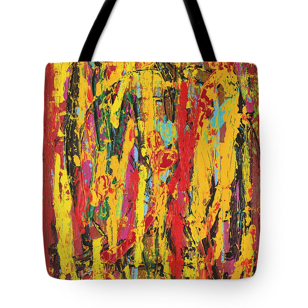 Religion Tote Bag featuring the painting Sermon by Bjorn Sjogren