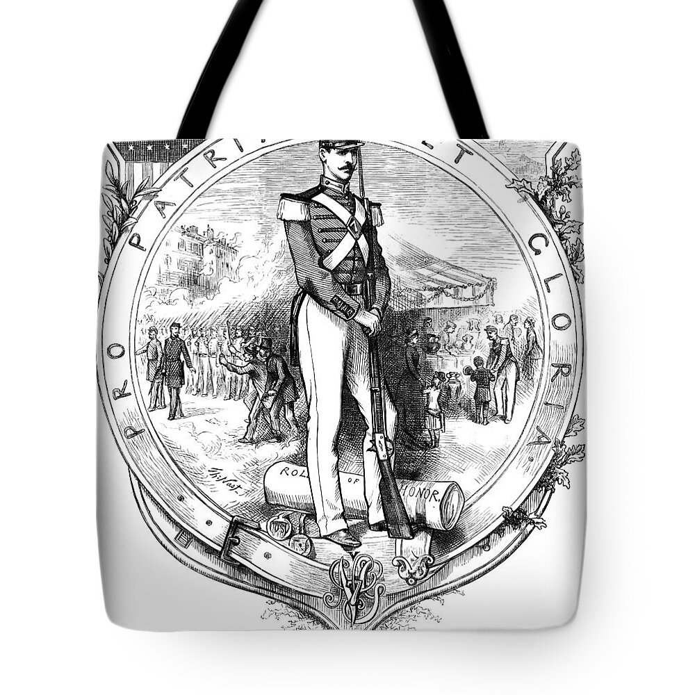 1879 Tote Bag featuring the photograph Seventh Regiment, 1879 by Thomas Nast