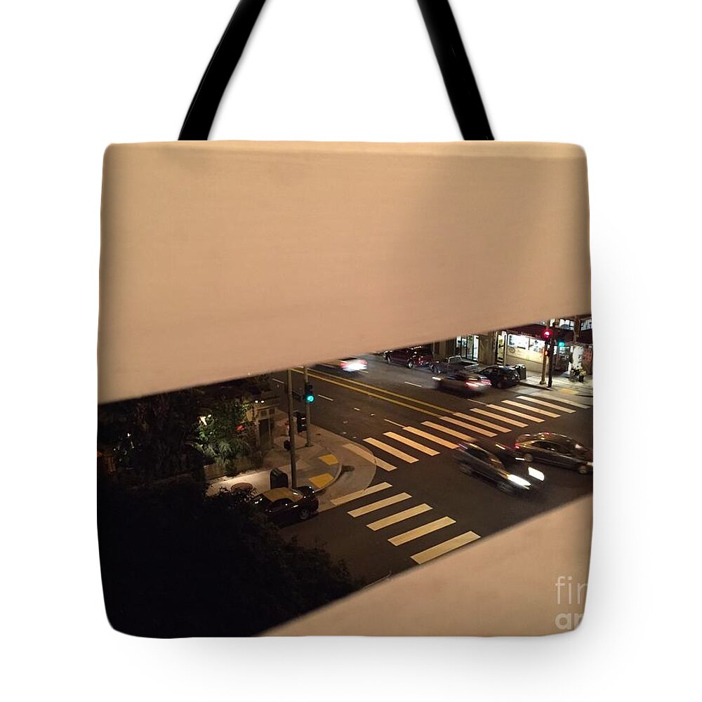  Tote Bag featuring the photograph SF window peak by Mary Kobet