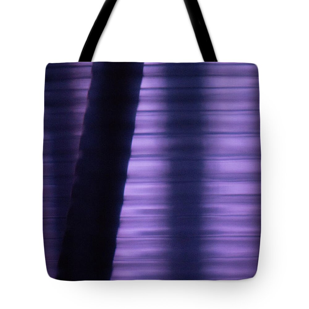 Abstract Tote Bag featuring the photograph Shades of Purple by William Selander