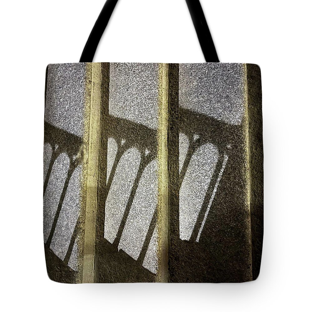 Richard Ewwvw Tote Bag featuring the photograph Shadow Study Madrid 01 by Richard Reeve