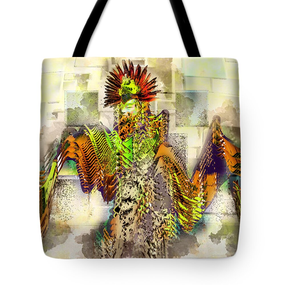 Witchdoctor Tote Bag featuring the digital art Shaman by Anthony Ellis