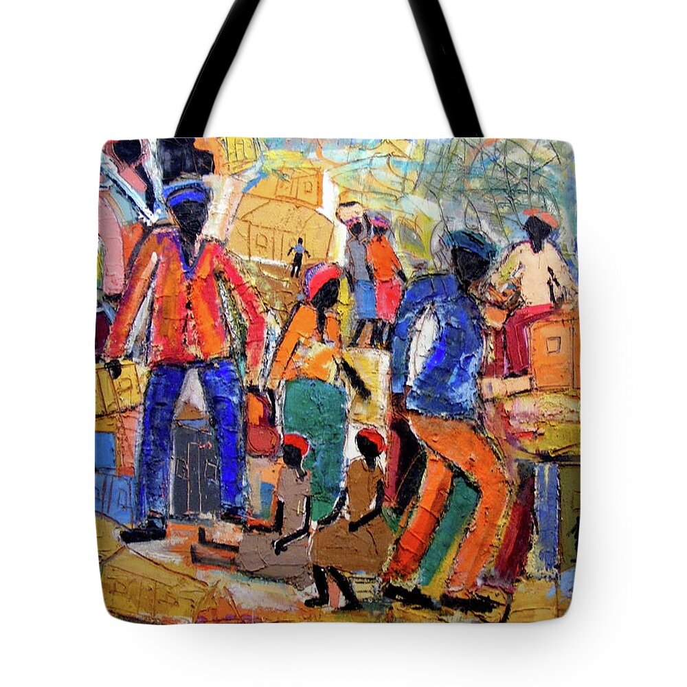  Tote Bag featuring the painting She Called Me by Eli Kobeli
