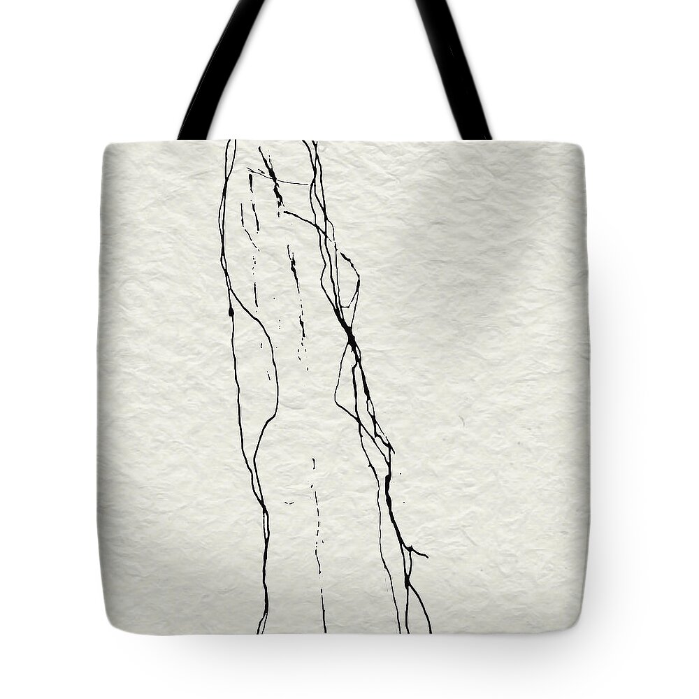 Abstract Tote Bag featuring the digital art She Waits by Ken Walker