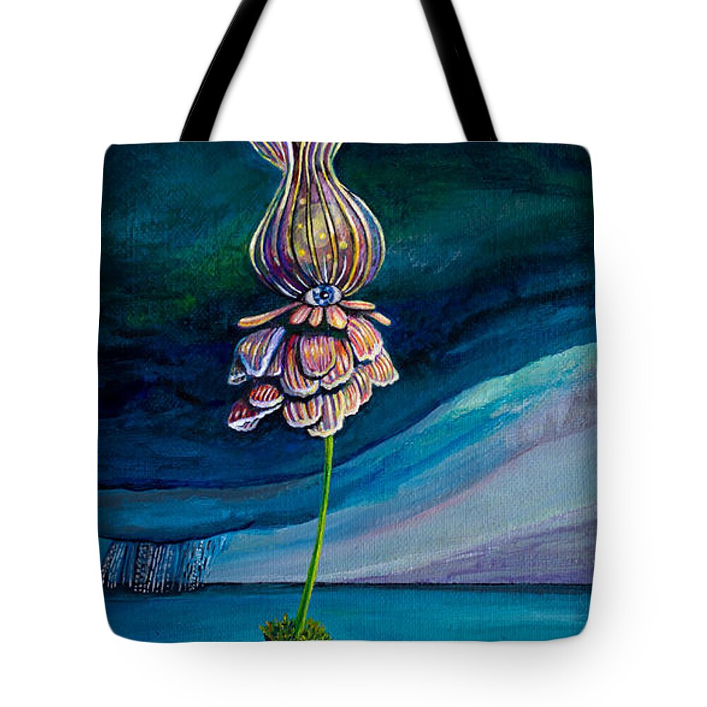 Optimism Tote Bag featuring the painting Shine Bright by Mindy Huntress