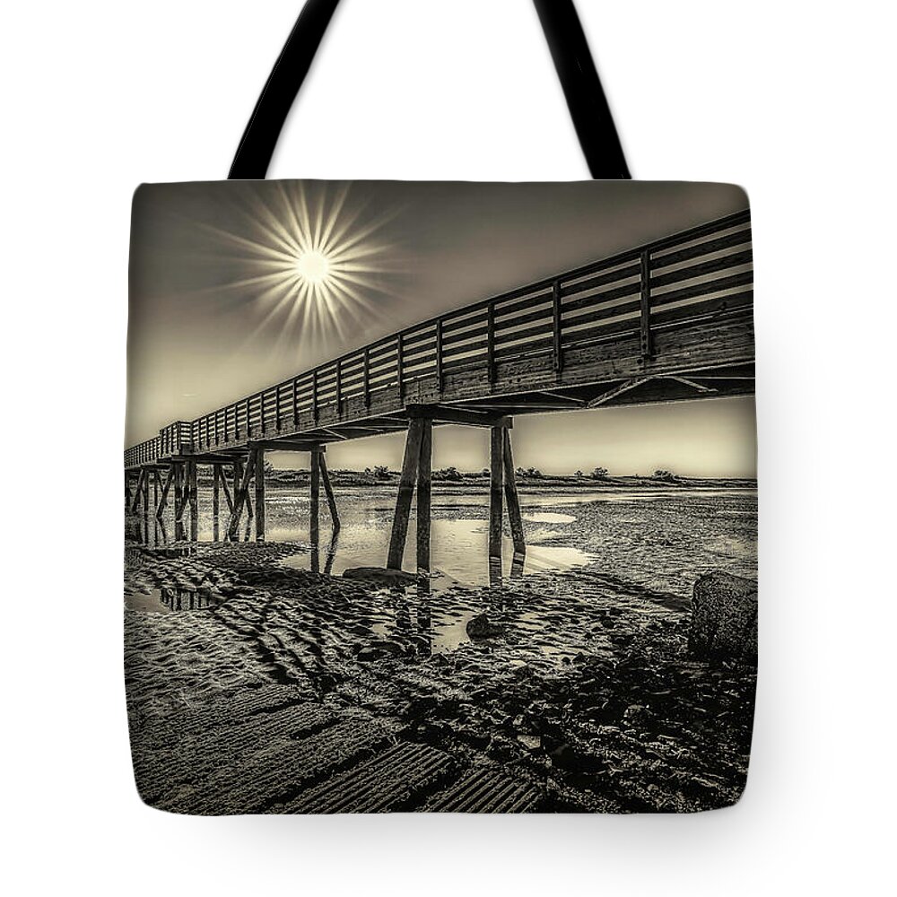 Footbridge Beach Tote Bag featuring the photograph Shining Star at Footbridge Beach by Penny Polakoff