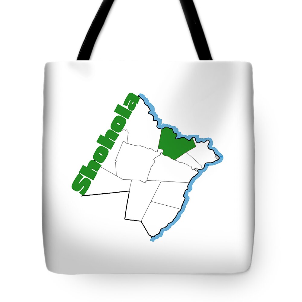 United States Tote Bag featuring the digital art Shohola Pennsylvania Graphic by Amelia Pearn
