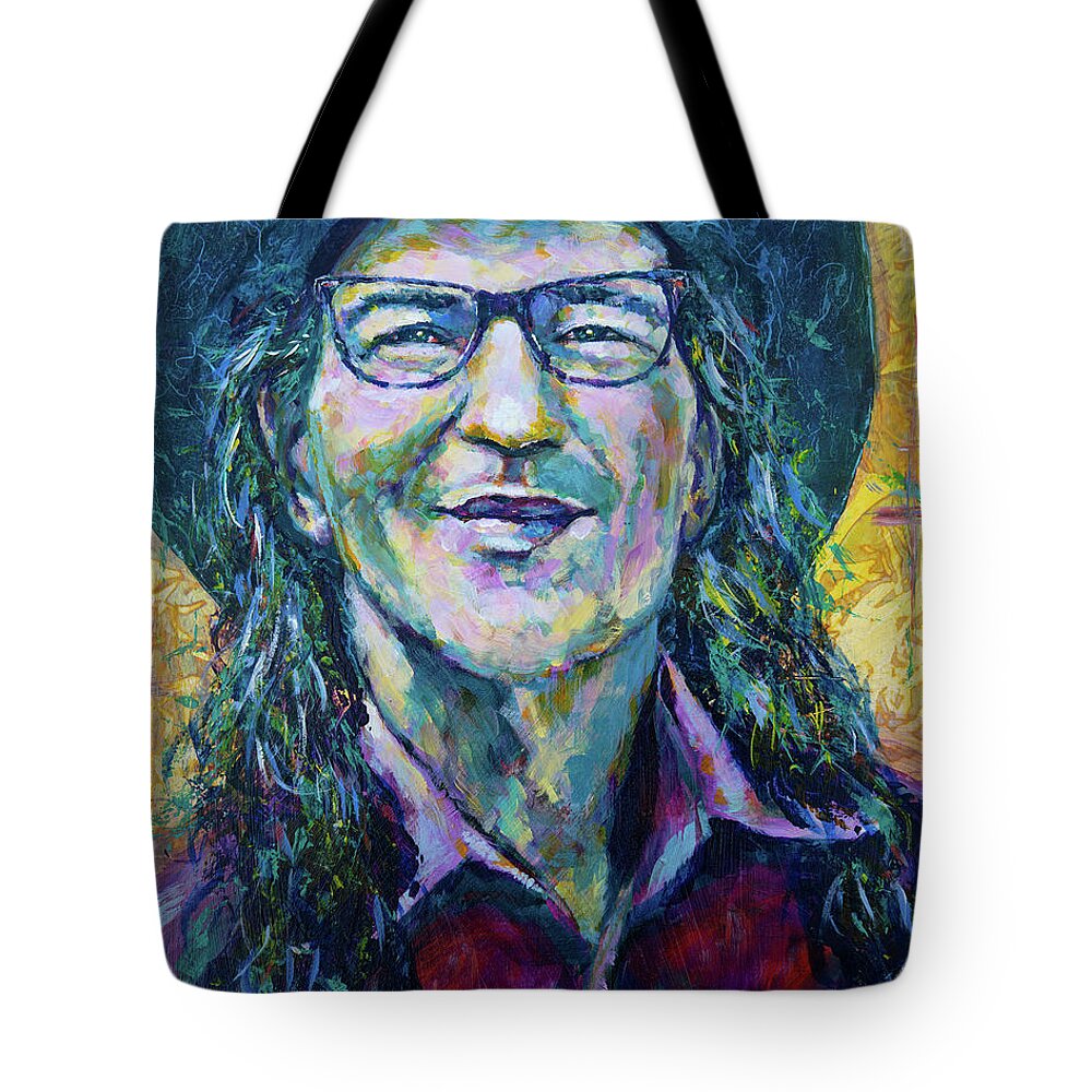 Acrylic Tote Bag featuring the painting Shorty Long by Robert FERD Frank