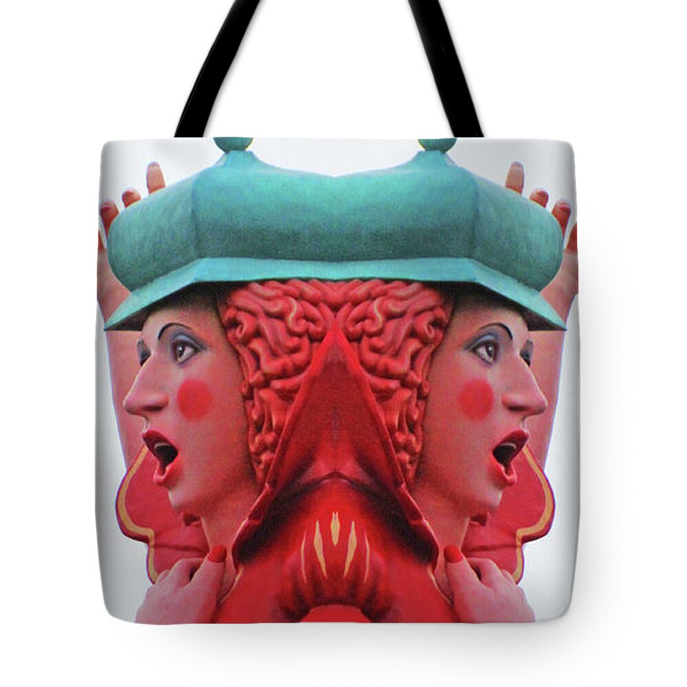 Luna Park Tote Bag featuring the photograph Siamese Singers by Randall Weidner