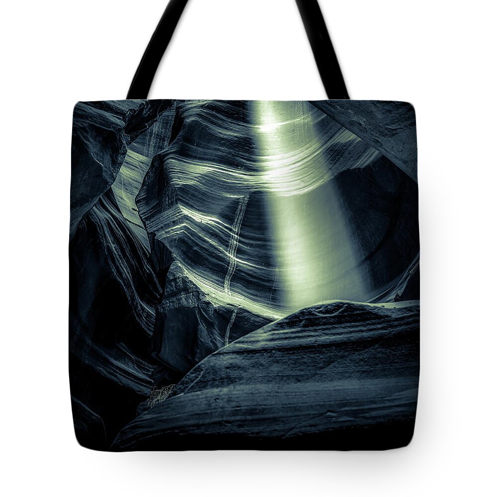 Upper Antelope Canyon Tote Bag featuring the photograph Signs Of Life by Az Jackson