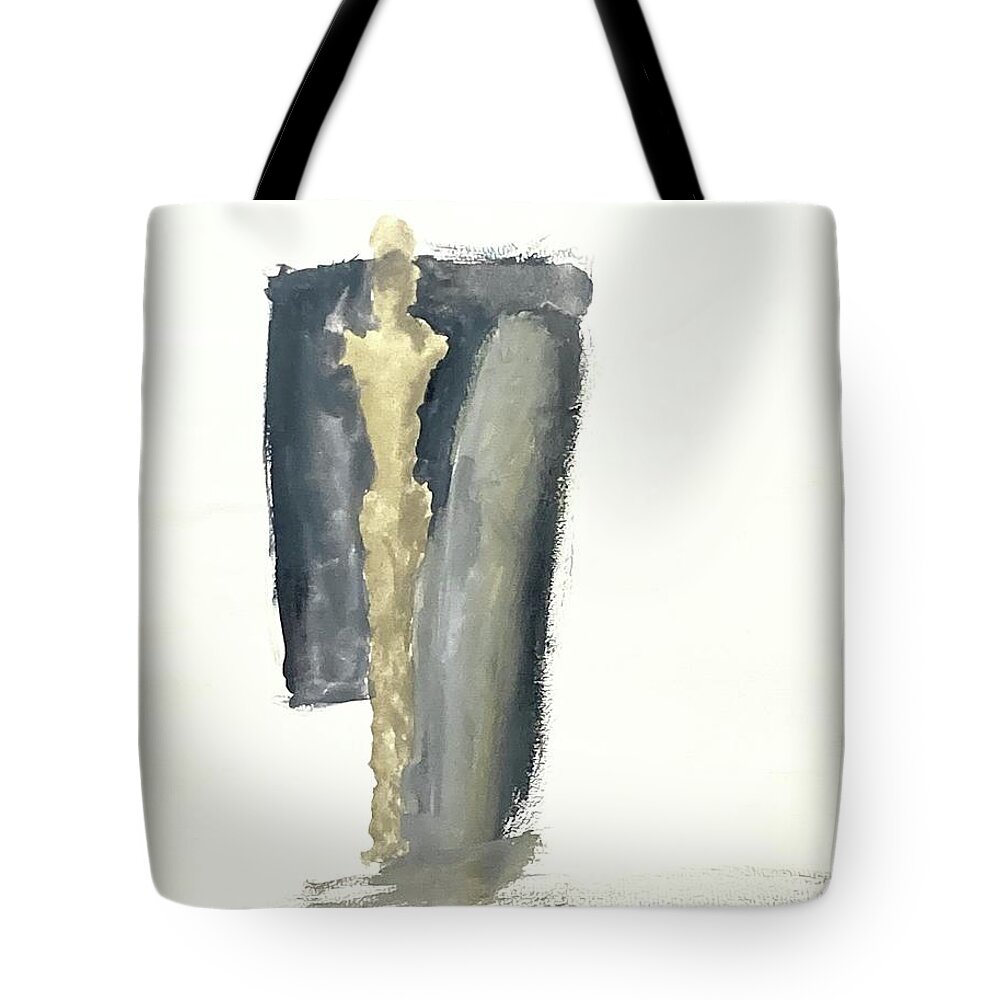 Silhouettes Tote Bag featuring the painting Silhouettes IV by David Euler