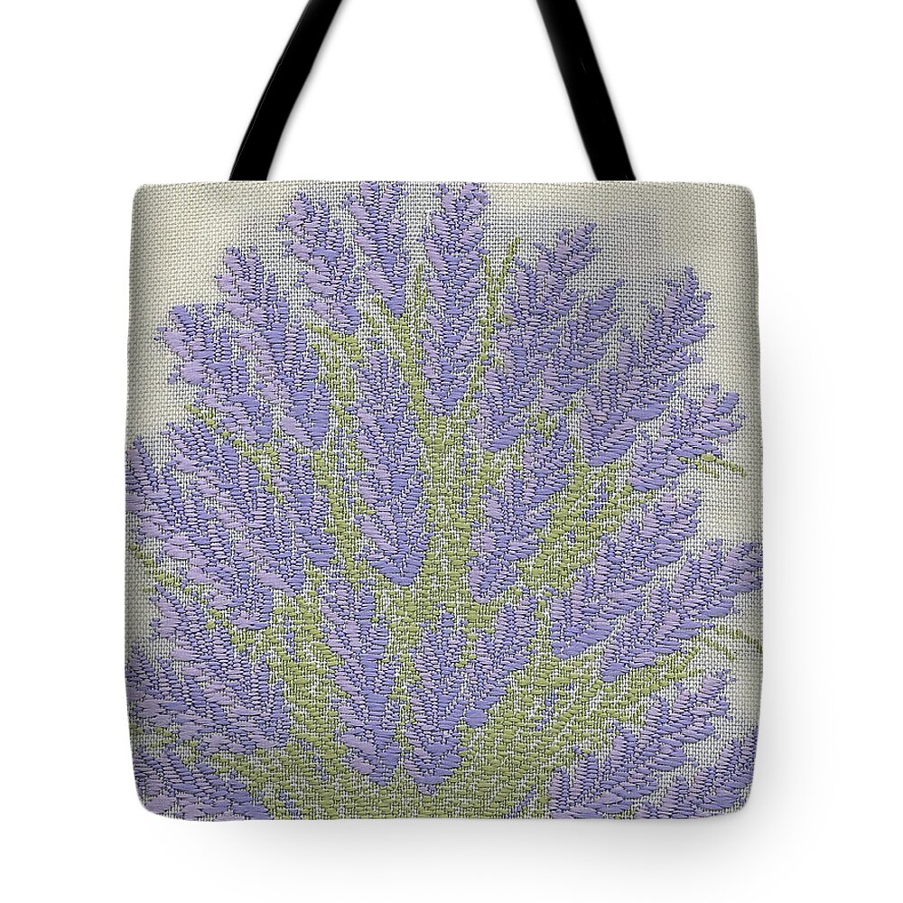  Silk Tote Bag featuring the photograph Silk Lavender by Elaine Teague