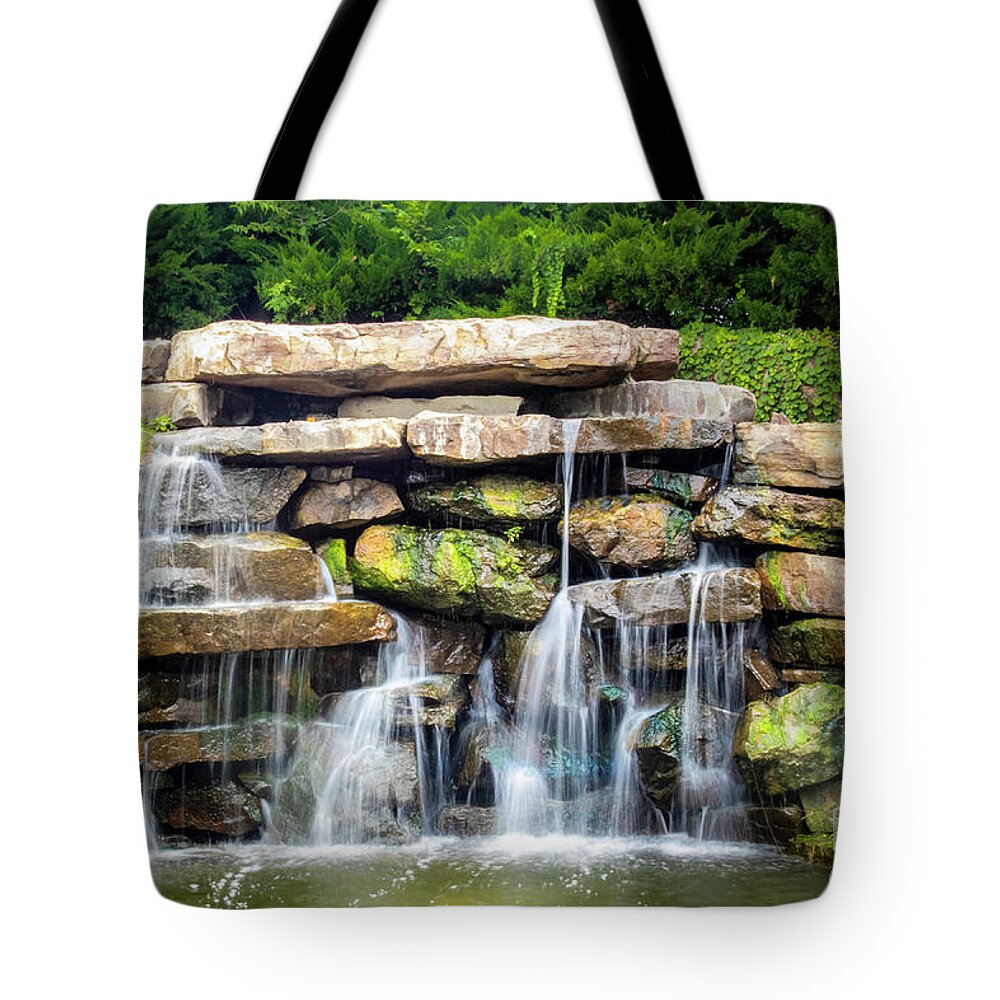Waterfall Tote Bag featuring the photograph Silky Waterfall - Serenity by Susan Vineyard