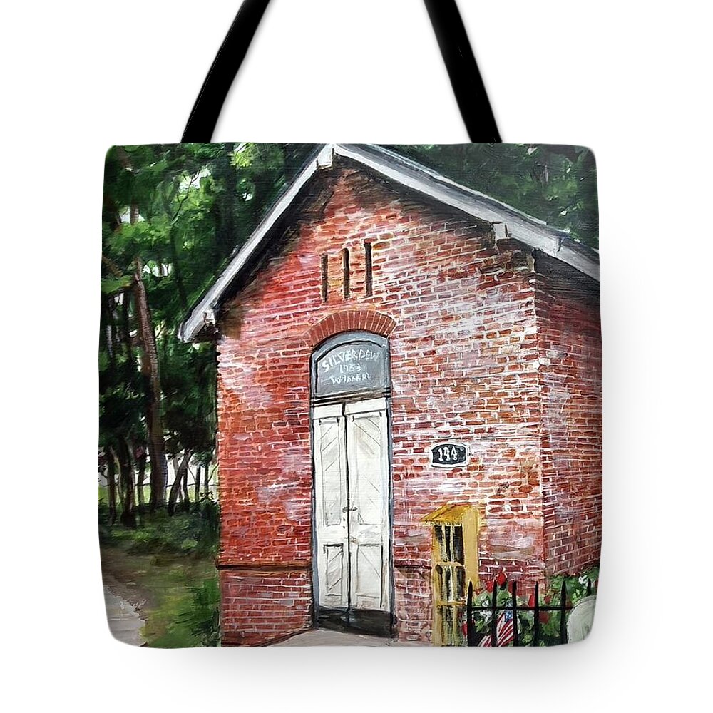 Daufuskie Island Tote Bag featuring the painting Silver Dew by William Brody