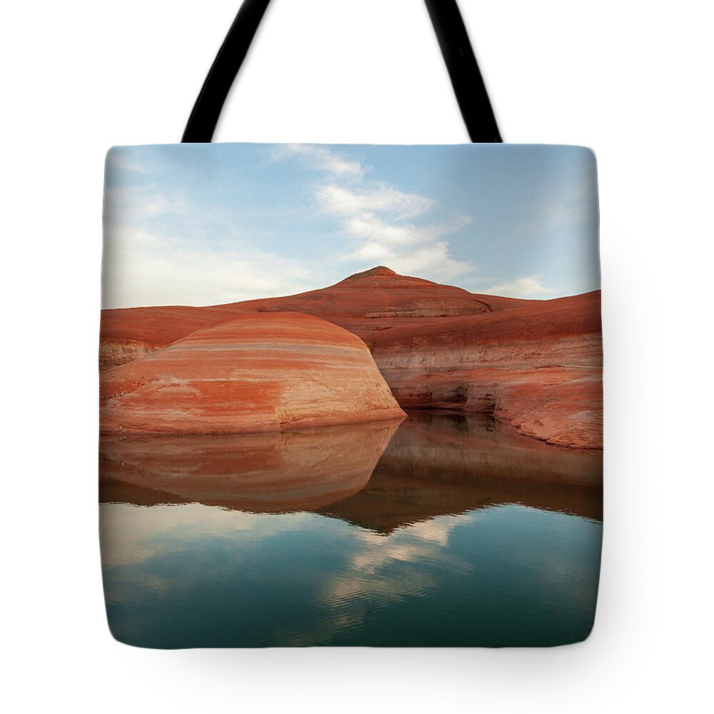2019 Tote Bag featuring the photograph Simple Powell Reflection by Bradley Morris