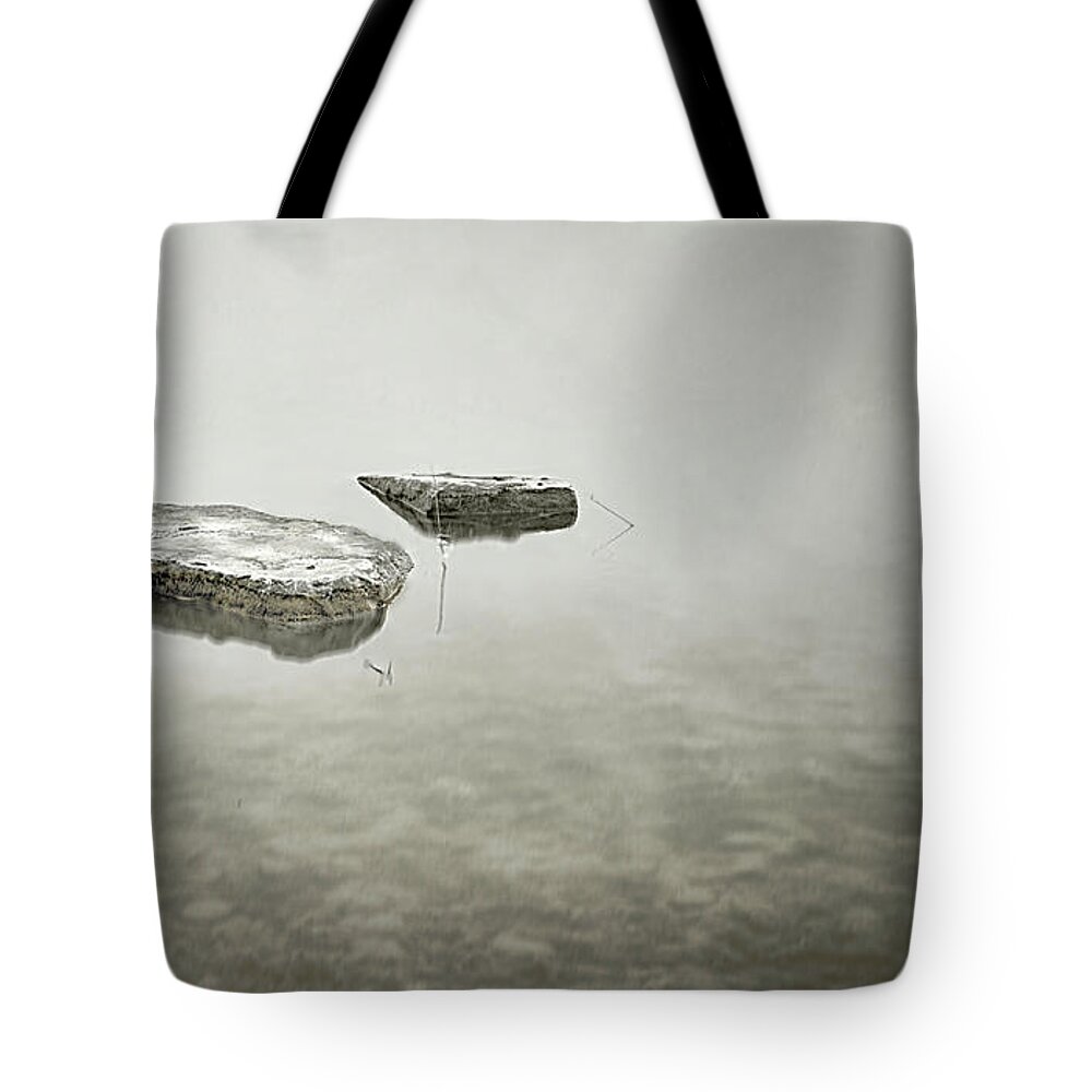 Black And White Tote Bag featuring the photograph Simplicity by Jim Signorelli