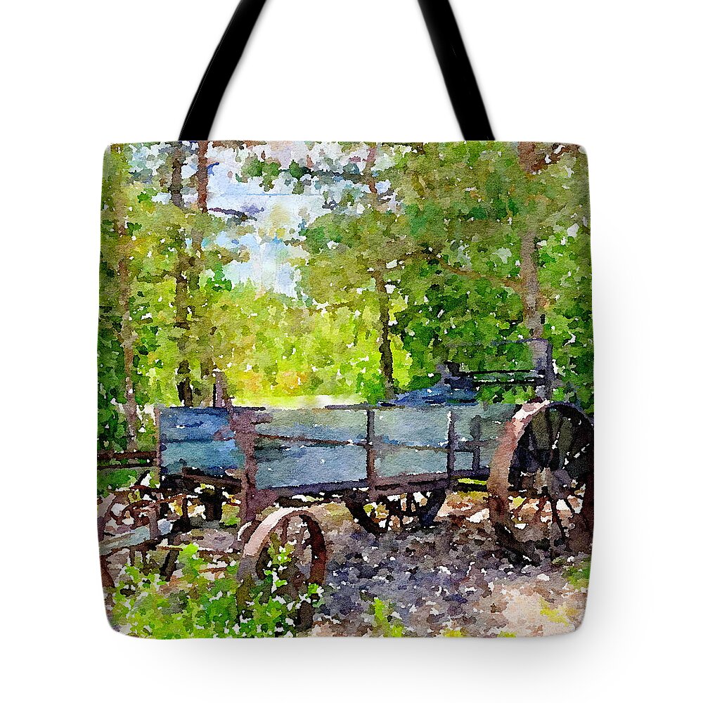 Country Tote Bag featuring the digital art Simplicity by Kathy Bee