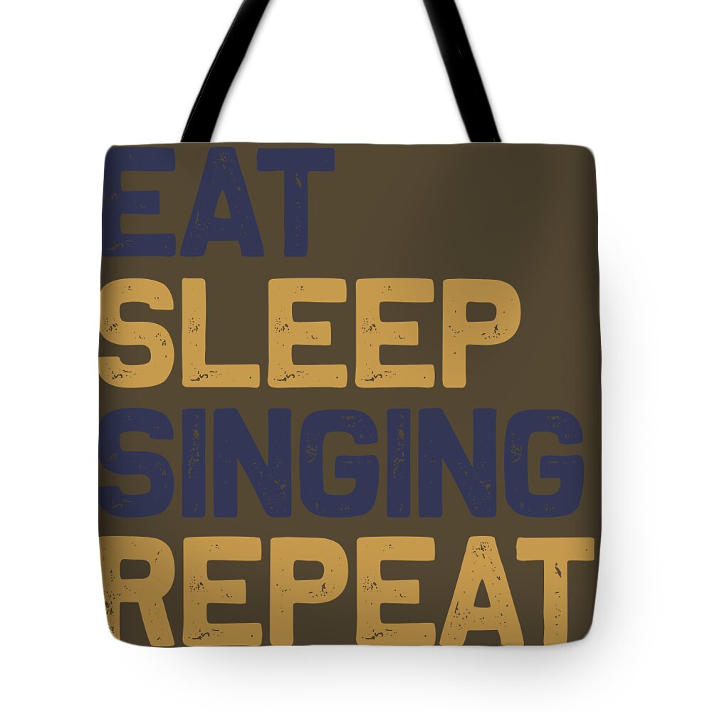 Singing Digital Art Tote Bags
