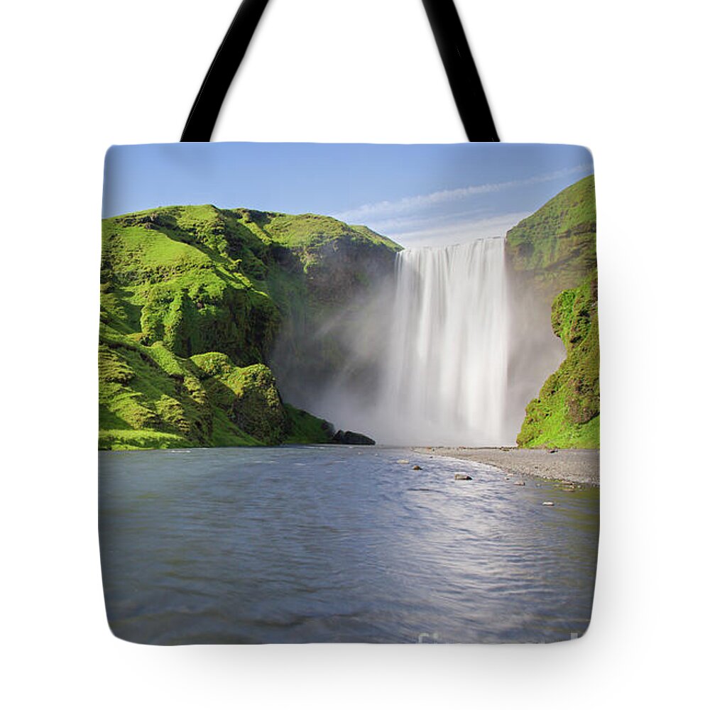 Skoga Tote Bag featuring the photograph Skogafoss, Iceland by Arterra Picture Library