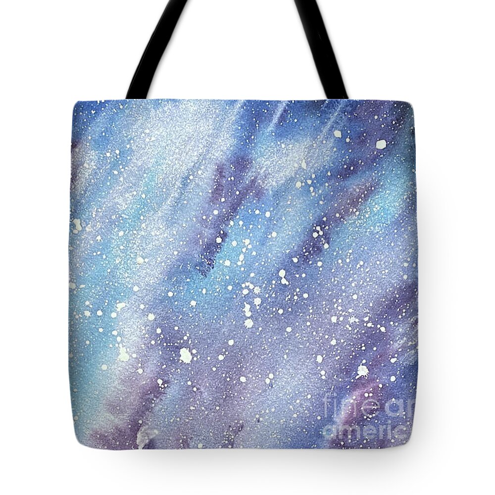 Sky Tote Bag featuring the painting Sky at Night by Lisa Neuman