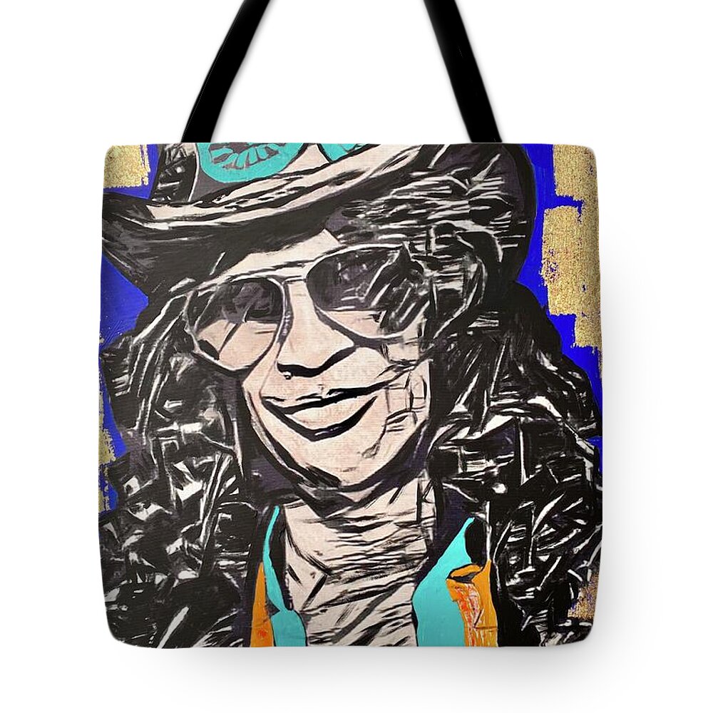 Slash Tote Bag featuring the painting Slash by Jayime Jean