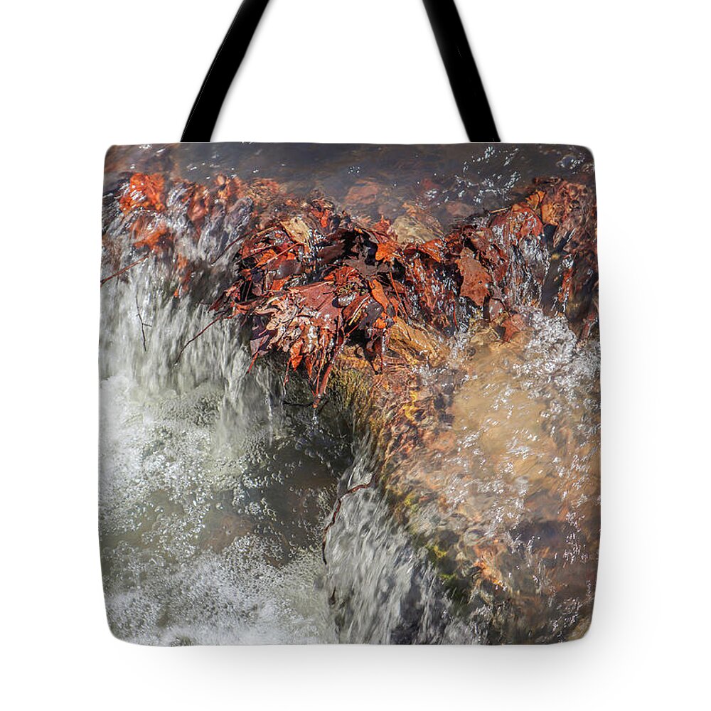 James H. Sloppy Floyd State Park Tote Bag featuring the photograph Sloppy Floyd Creek Waterfall by Ed Williams