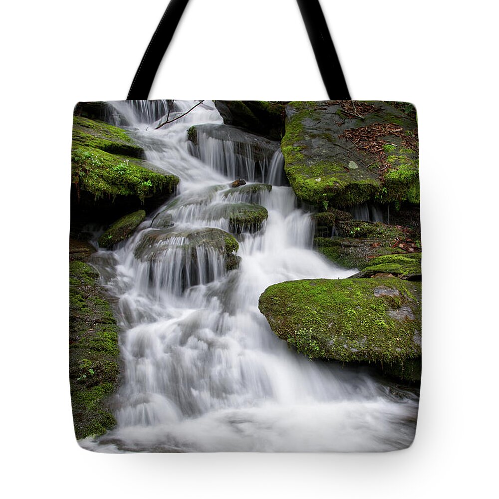 Little River Tote Bag featuring the photograph Small Waterfalls 6 by Phil Perkins