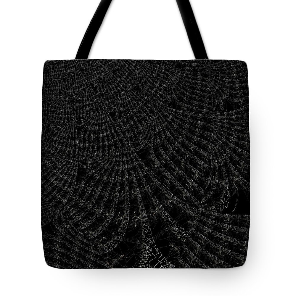 Fractal Tote Bag featuring the digital art Small World by Stephane Poirier