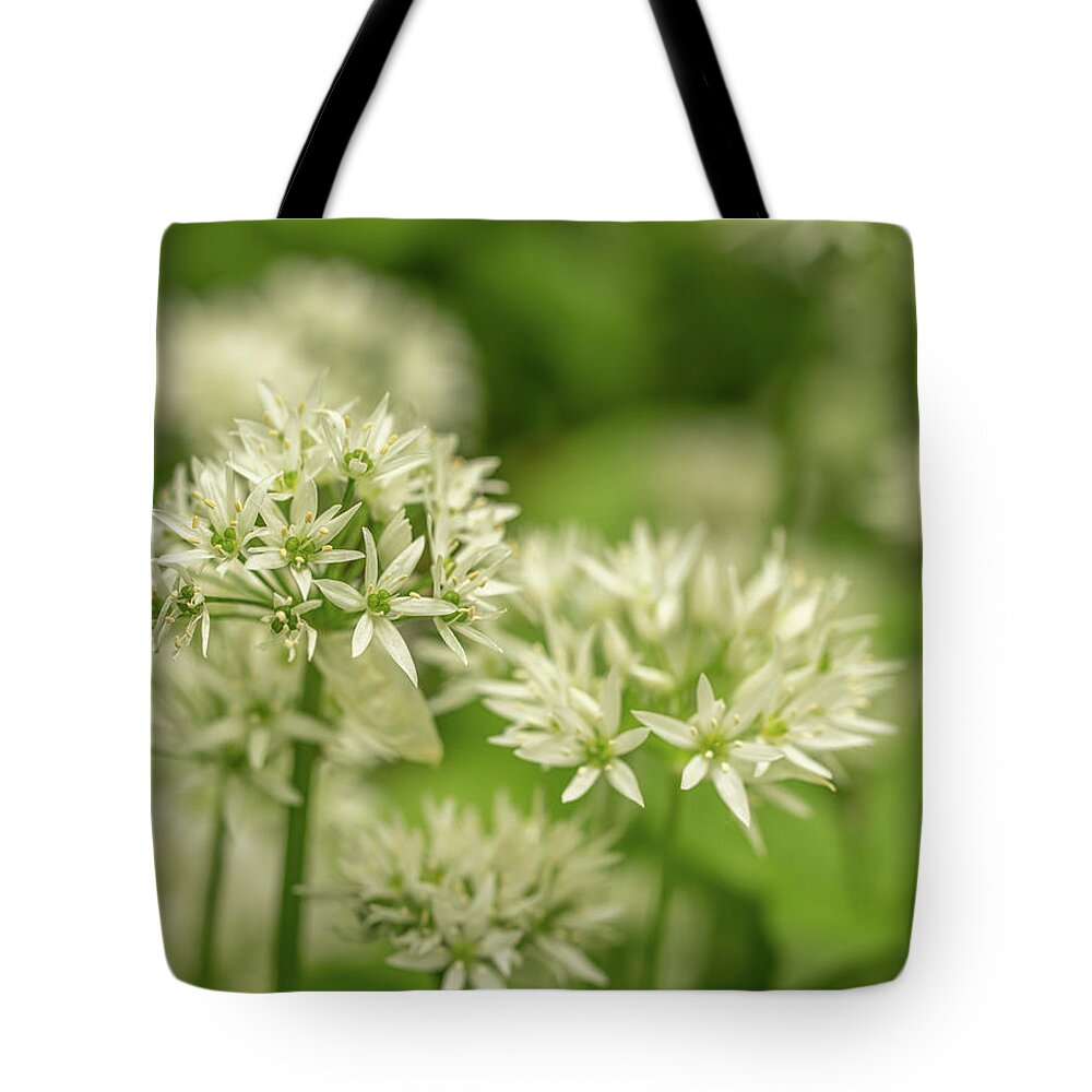 Wild Garlic Tote Bag featuring the photograph Smell the garlic by Average Images