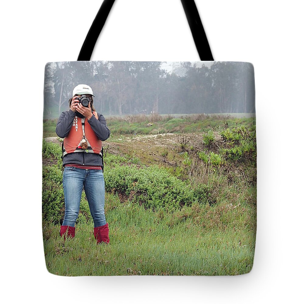 Camera Tote Bag featuring the photograph Smile, You Are on Camera by James C Richardson