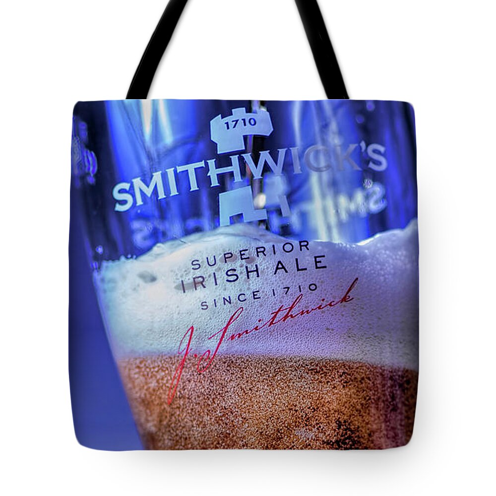 Irish Tote Bag featuring the photograph Smithwicks Red Ale by Ron Grafe