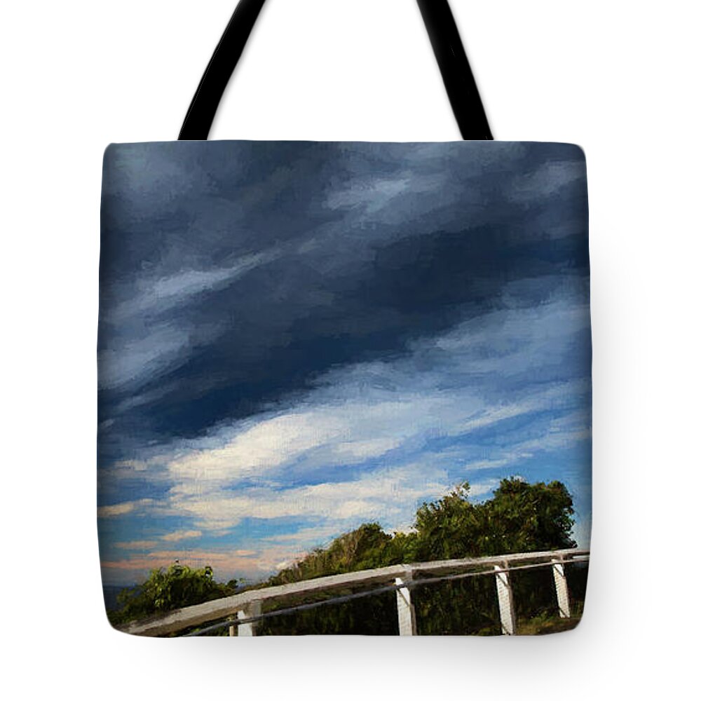 Smoky Cape Tote Bag featuring the photograph Smoky Cape lighthouse by Sheila Smart Fine Art Photography