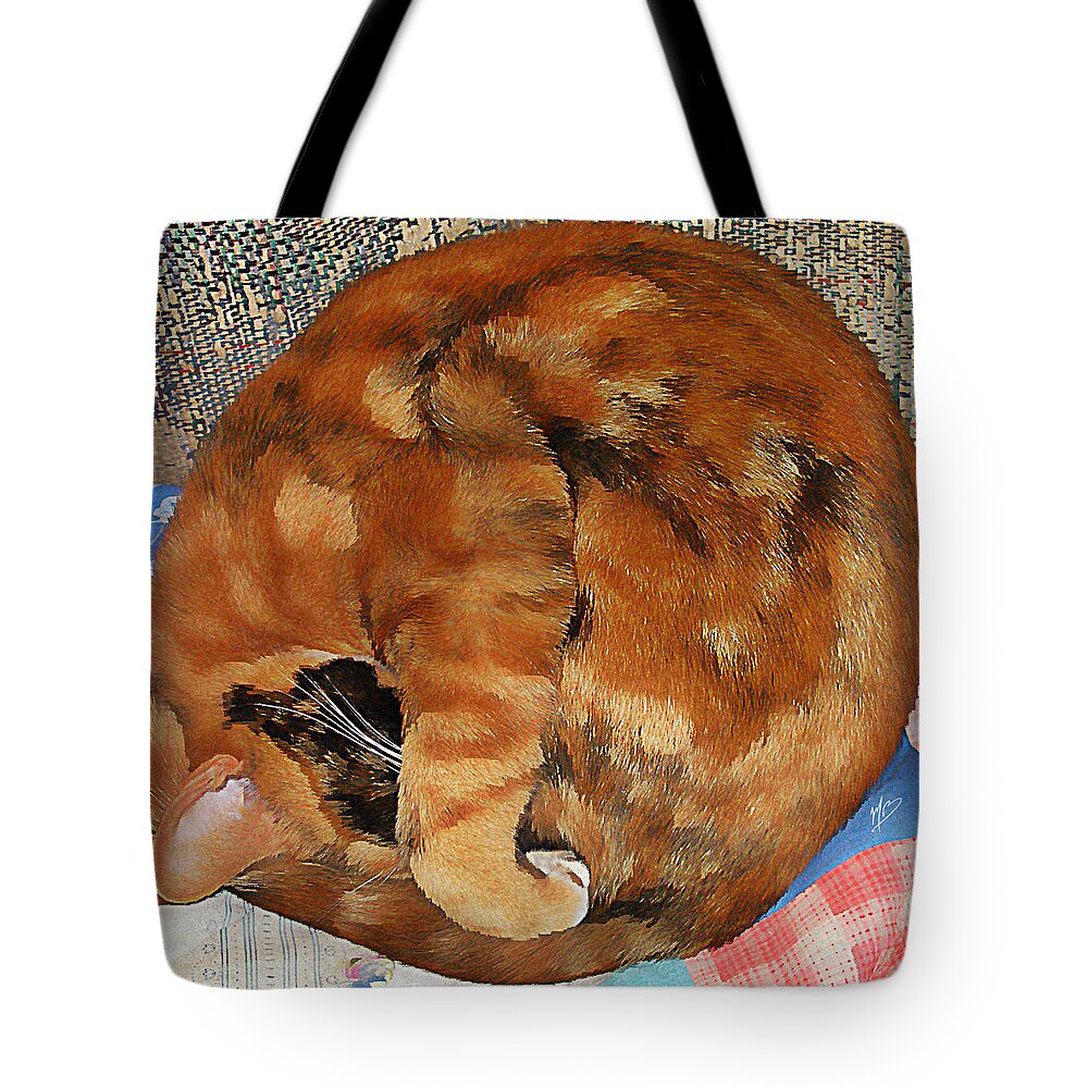 Cat Tote Bag featuring the painting Smudge by Mark Baranowski