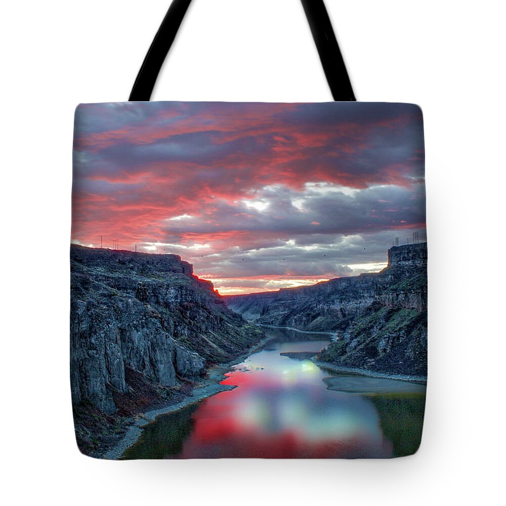 Nunweiler Tote Bag featuring the photograph Snake River Canyon by Nunweiler Photography