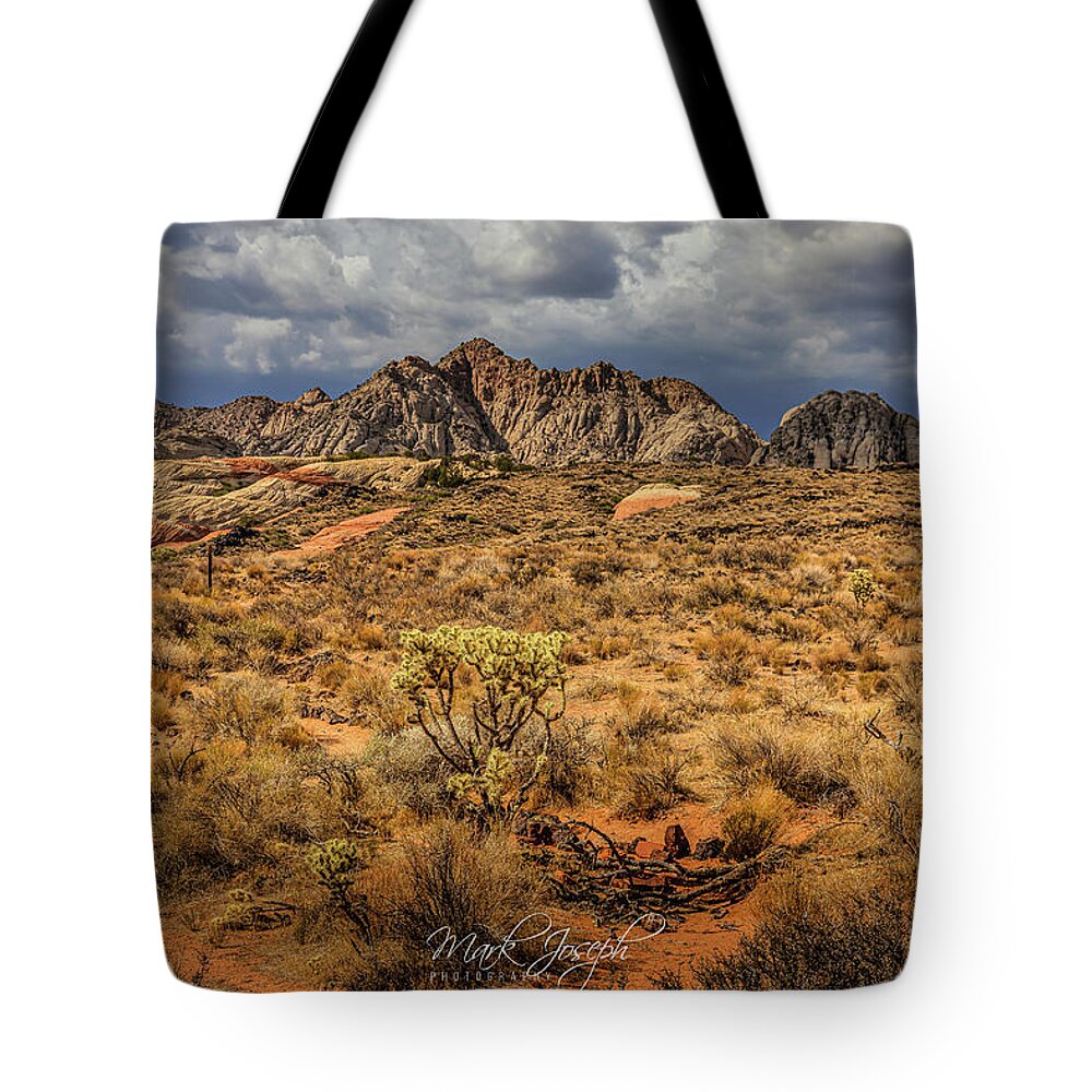 Landscape Tote Bag featuring the photograph Snow Canyon State Park2 by Mark Joseph
