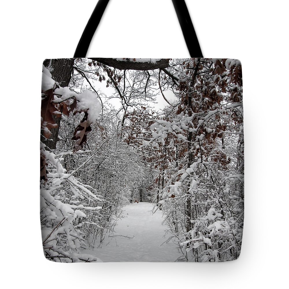 Snow Tote Bag featuring the photograph Snow Trails by Scott Olsen