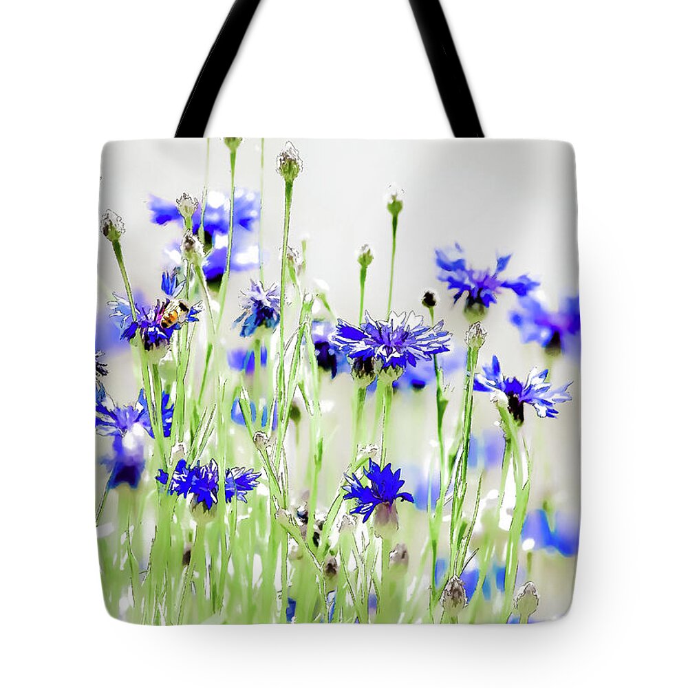  Susaneileenevans Tote Bag featuring the photograph So Many Flowers, So Little Time by Susan Eileen Evans