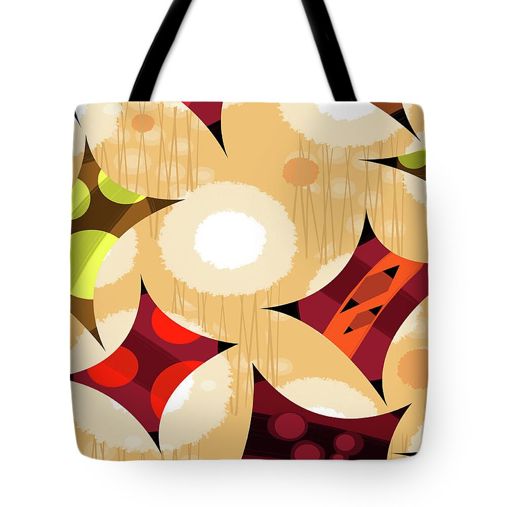 Abstract Tote Bag featuring the digital art Soaring by Alan Bodner