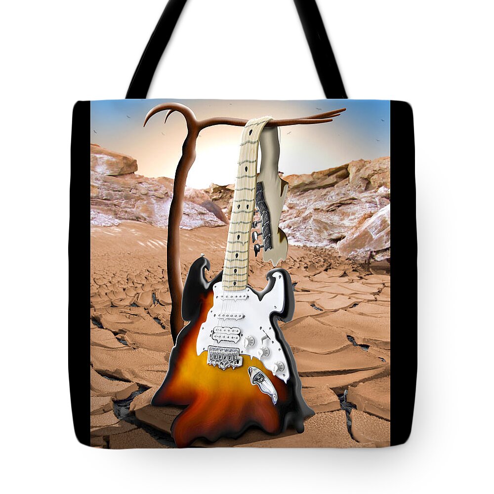 Fender Guitar Tote Bag featuring the photograph Soft Guitar 4 by Mike McGlothlen