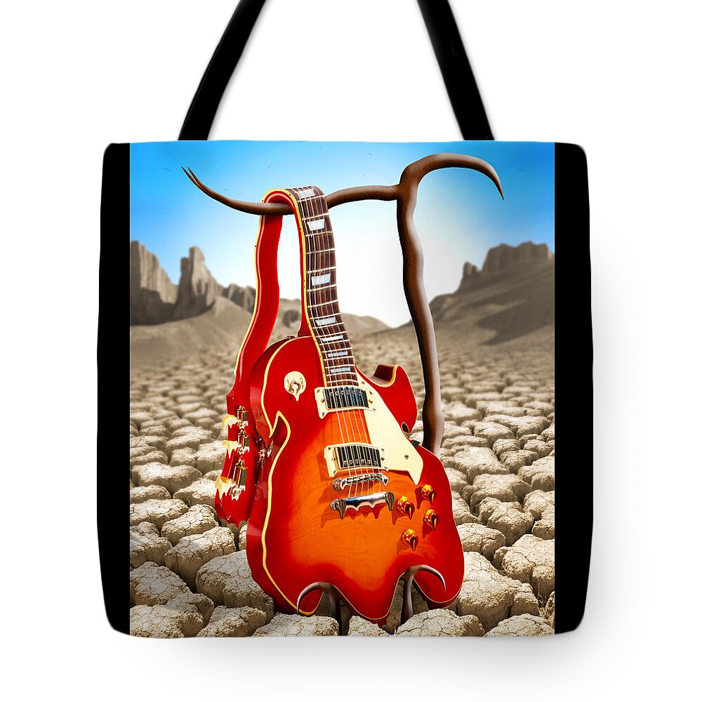 Rock And Roll Tote Bag featuring the photograph Soft Guitar by Mike McGlothlen