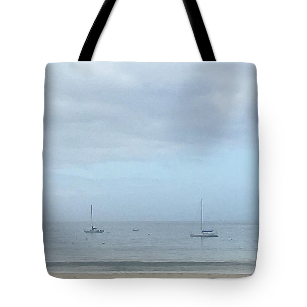 Jennifer Kane Webb Tote Bag featuring the photograph Soft Sea by Jennifer Kane Webb