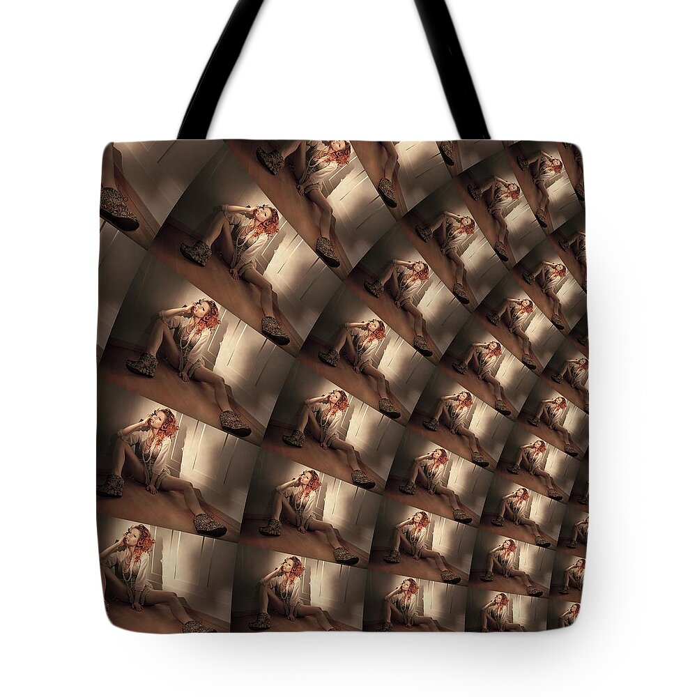 Naked Tote Bag featuring the digital art Solar System Harmony by Stephane Poirier
