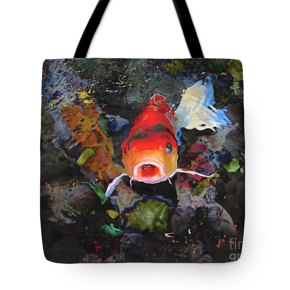 Fish Tote Bag featuring the photograph Somethings Fishy by Katherine Erickson