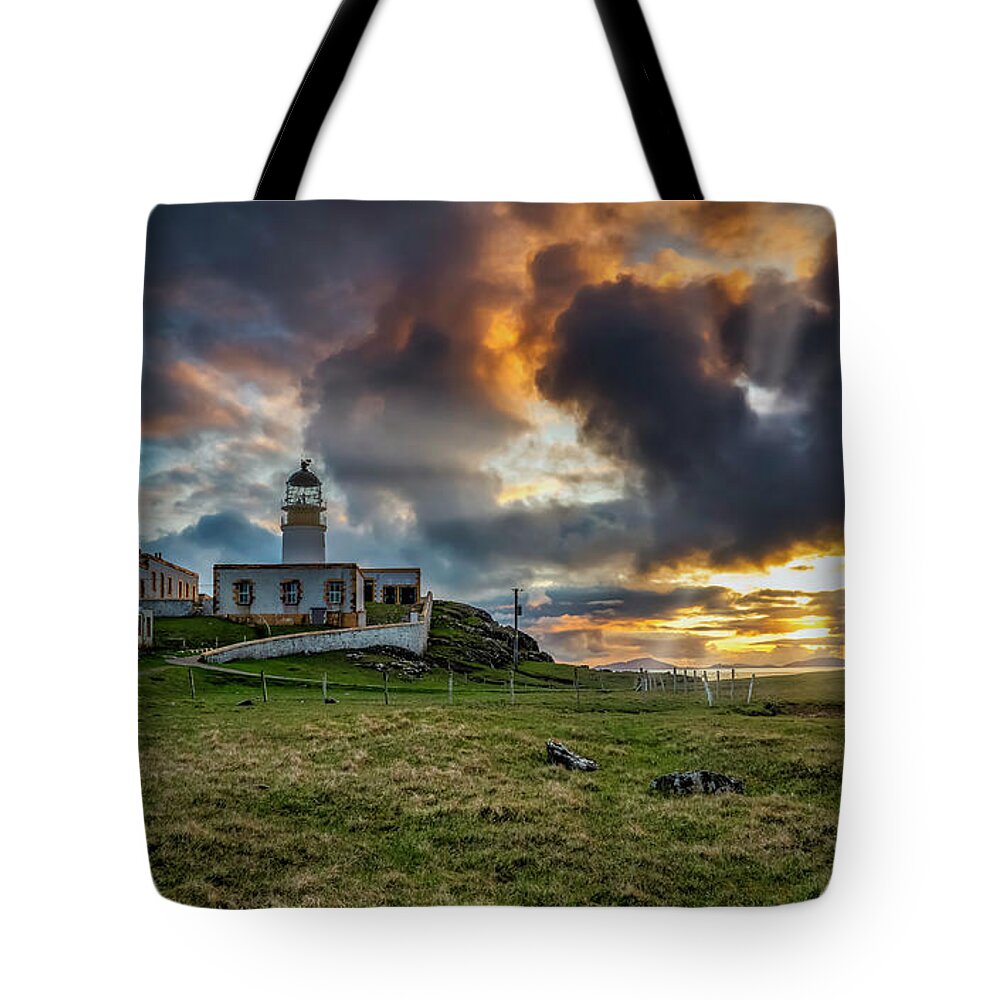 Landscape Tote Bag featuring the photograph somewhere on the Isle of Skye by Remigiusz MARCZAK