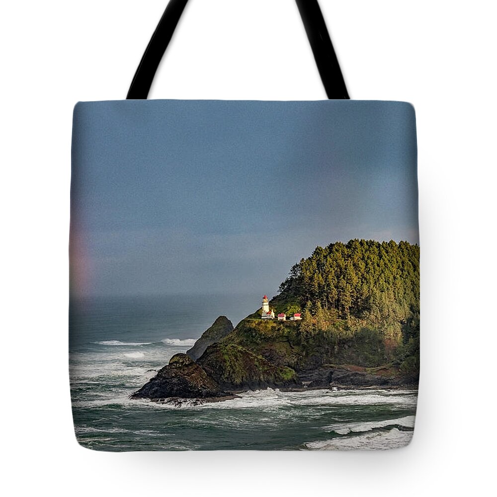 Oregon Tote Bag featuring the photograph Somewhere under the rainbow by Bryan Xavier