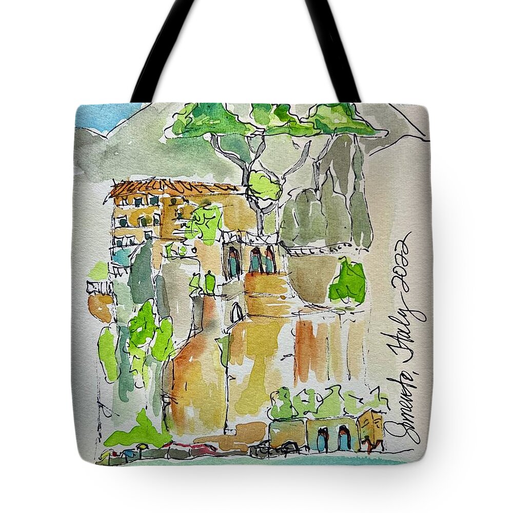 Tote Bag featuring the painting Sorrento by Theresa Marie Johnson