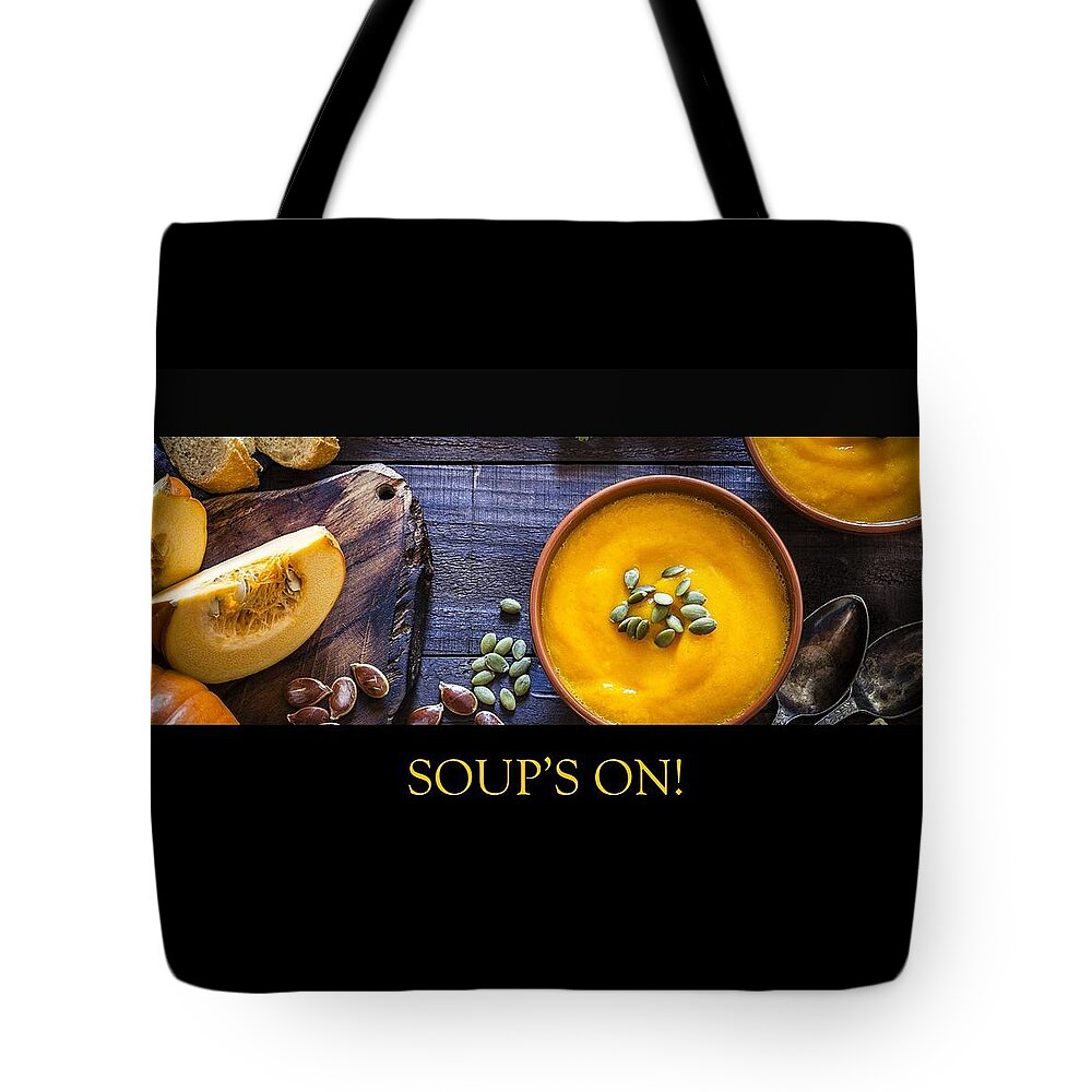 Soup Tote Bag featuring the photograph Soup's On - Squash by Nancy Ayanna Wyatt
