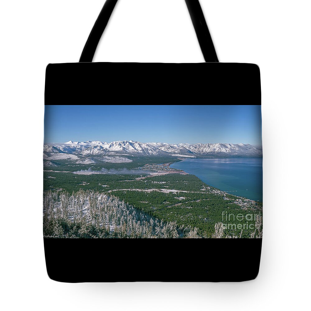 City Of South Lake Tahoe Tote Bag featuring the photograph South Lake Tahoe, El Dorado National Forest, California, U. S. A. by PROMedias US