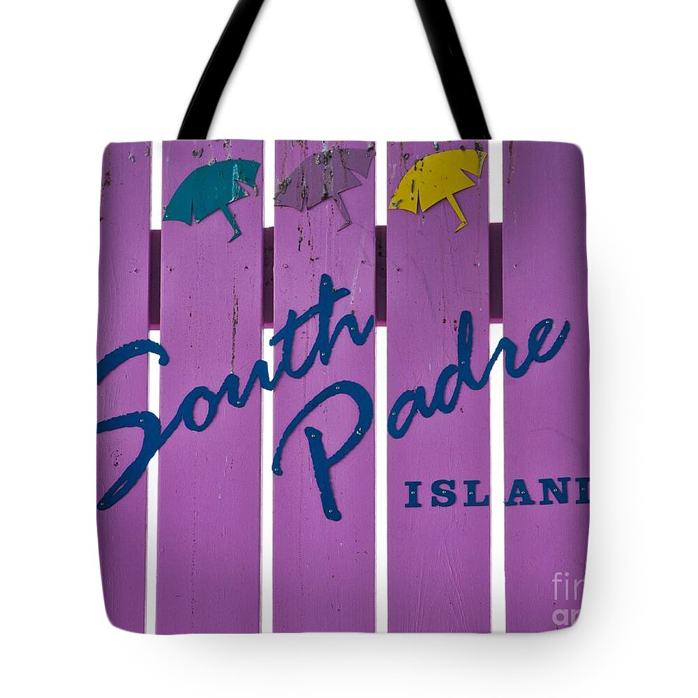 South Padre Island Tote Bag featuring the photograph South Padre Island Logo by Gary Richards